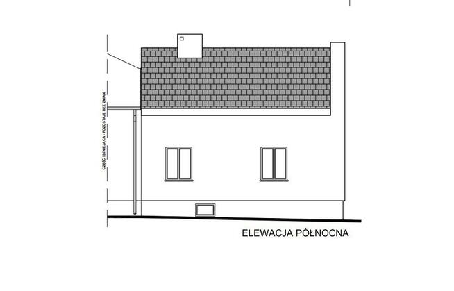 Dom w Szczercowie przy rzece z projektem rozbudowy