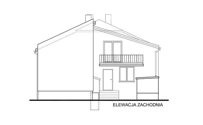 Dom w Szczercowie przy rzece z projektem rozbudowy