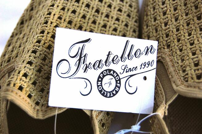 Półbuty z siatki, tenisówki męskie khaki beż r.46 Fratellon