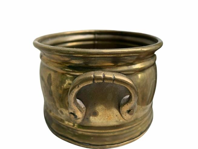 Miedziany owalny garnuszek