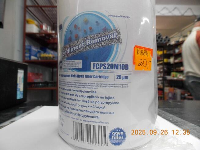 Wkład piankowy FCPS20M10B 10cal Aquafilter BIGBLUE