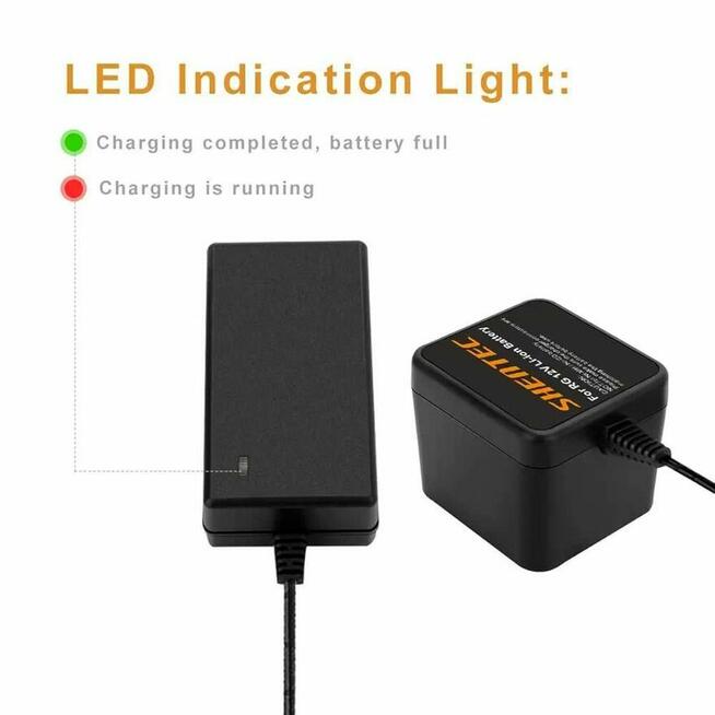 Ładowarka do akumulatorów baterii 12V Ridgid Black Decker