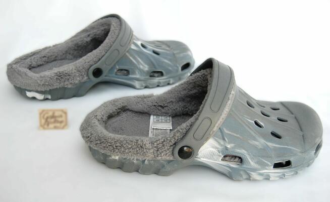 Livergy, chodaki z wyściółką r. 44, klapki ogrodowe męskie