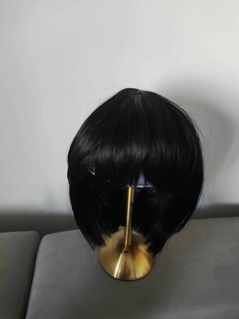 Peruka Czarna Dla Kobiet Damska włosy z grzywką ciemne 44