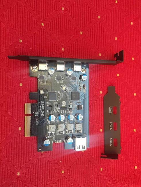Karta rozszerzeń PCIe Express port typ C USB3.2 do Komputera