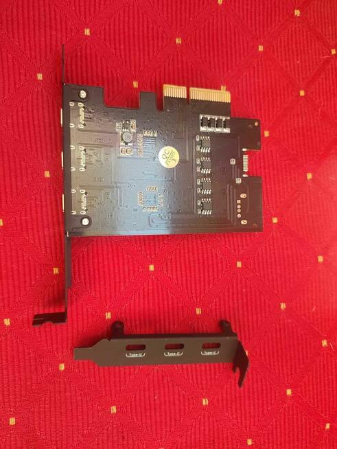 Karta rozszerzeń PCIe Express port typ C USB3.2 do Komputera