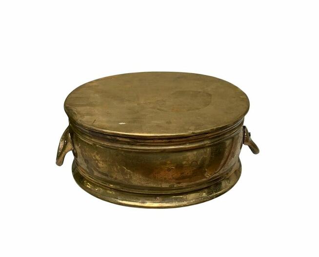 Miedziany owalny garnuszek