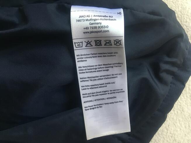 Kurtka z kapturem JAKO rozmiar L granatowa