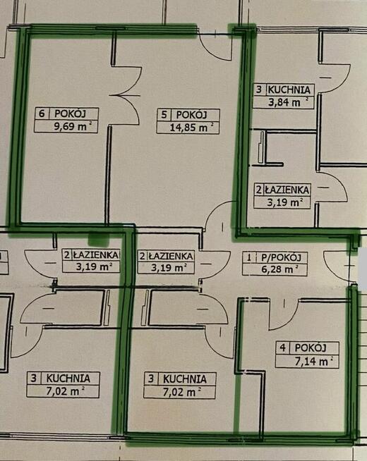 3 pokojowe mieszkanie ul.11 Listopada 5