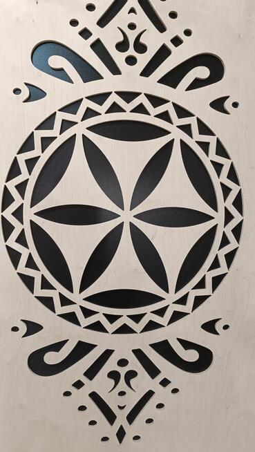 Panel dekoracyjny w stylu regionalnym • 250 × 125 cm • Góral