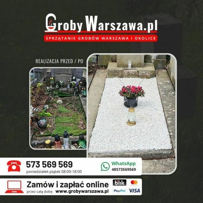 Sprzątanie grobów Piaseczno i okolice, opieka nad grobami