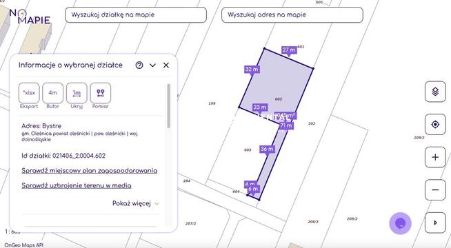 Działki budowlane w urokliwym Bystrem (Oleśnica)