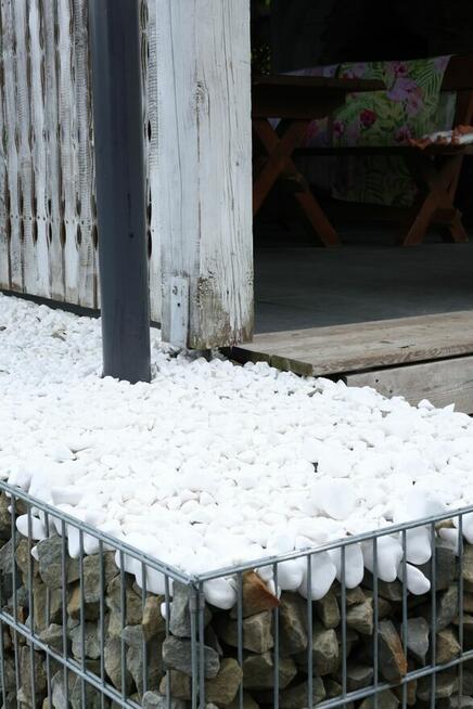 Otoczak Biały Thassos kamień ozdobny ogrodowy