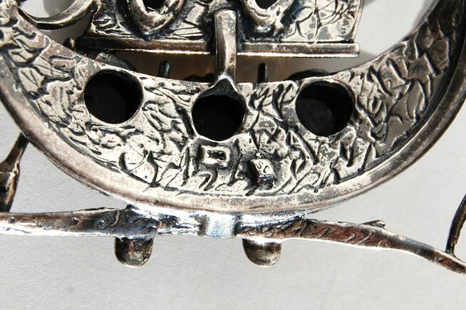 Łódź Wikingów drakkar wisior i kolczyki srebro 925 bursztyn