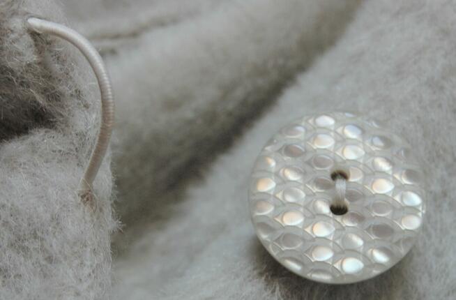 JASS płaszcz 625 jasny lodowy 48 suri alpaka wełna