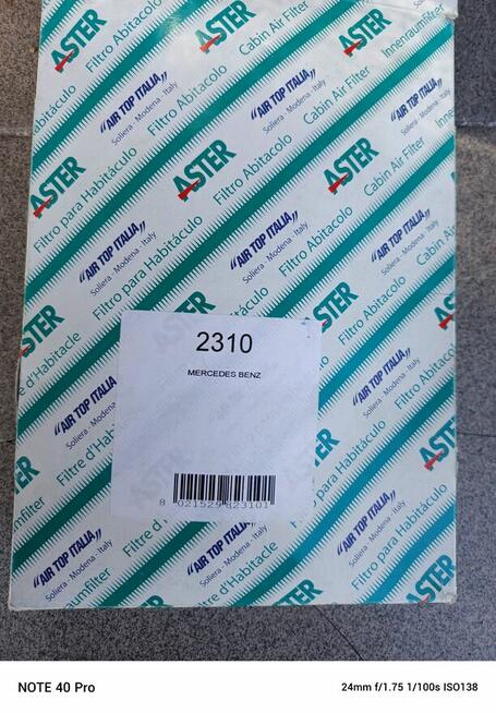 Filtr kabinowy węglowy Mercedes 124 coupe