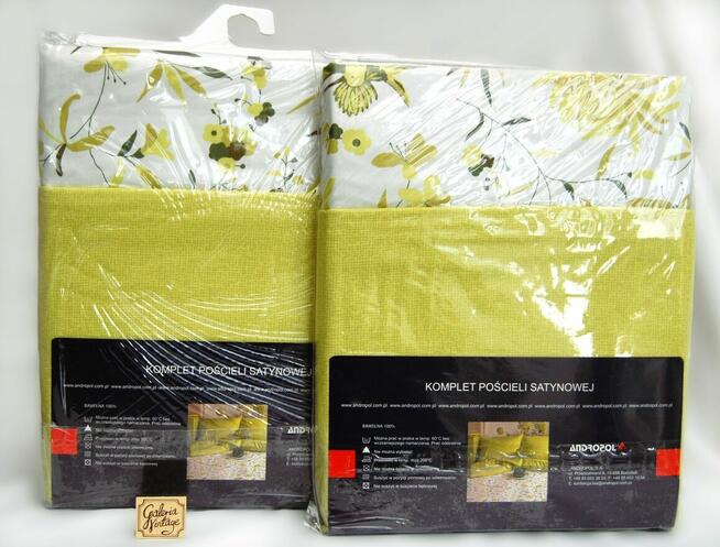 Komplet pościeli Andropol satyna bawełna100% 160x200 2x70x60