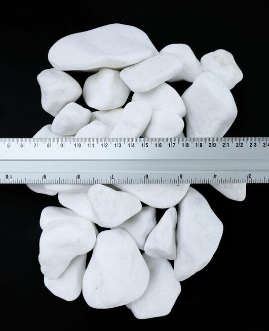 Otoczak Biały Thassos kamień ozdobny ogrodowy