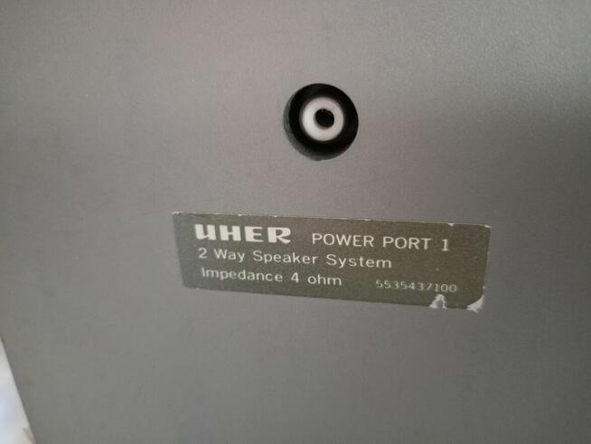 Zabytkowe Kolumny UHER 4 Ohm do Radiomagnetofonu 80 lata