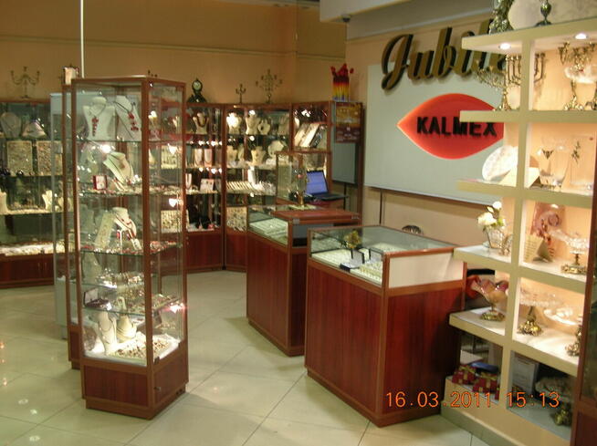 Regały ekspozycyjne Jubiler, zegarmistrz, kantor inne