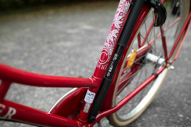 Rower miejski w stylu retro/vintage z koszem, damski 28 cali