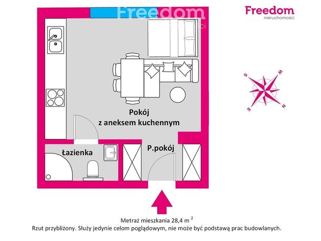 1 pokój | zachodnia ekspozycja | wygodne | kom lok