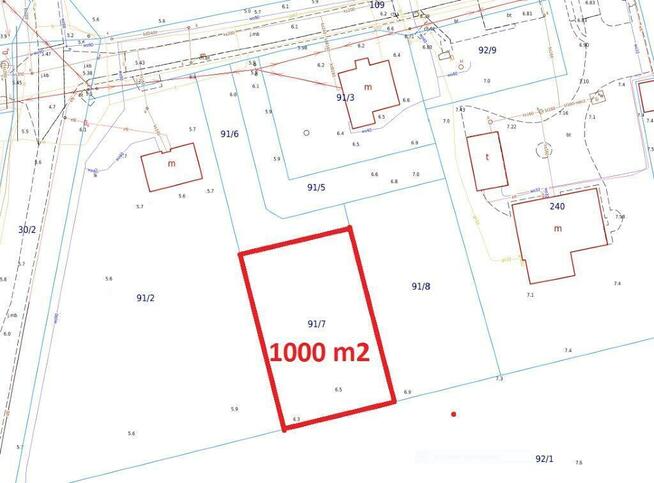 Działka budowlana z mediami Dobiesławiec k. Mścic