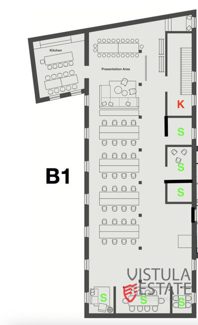 Powierzchnia biurowa, 463 m2