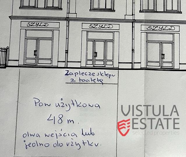 Parterowy lokal witrynowy 48 m2