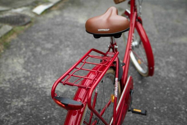 Rower miejski w stylu retro/vintage z koszem, damski 28 cali