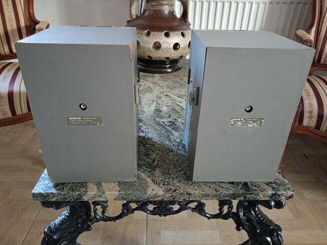 Zabytkowe Kolumny UHER 4 Ohm do Radiomagnetofonu 80 lata