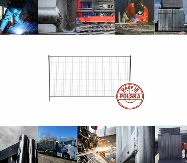 Ogrodzenia budowlane tymczasowe panel ażurowy 3,50 x 2,00 m