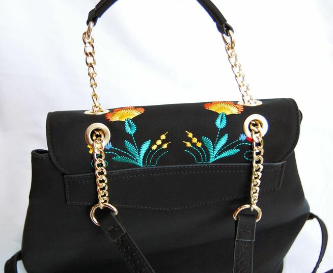 Plecak damski Desigual, Adagio Denver haft kwiaty boho folk