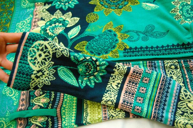 KOOI Knitwear Nowy długi kardigan sweter damski 38 M bawełna