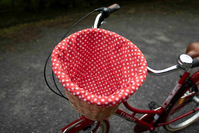 Rower miejski w stylu retro/vintage z koszem, damski 28 cali