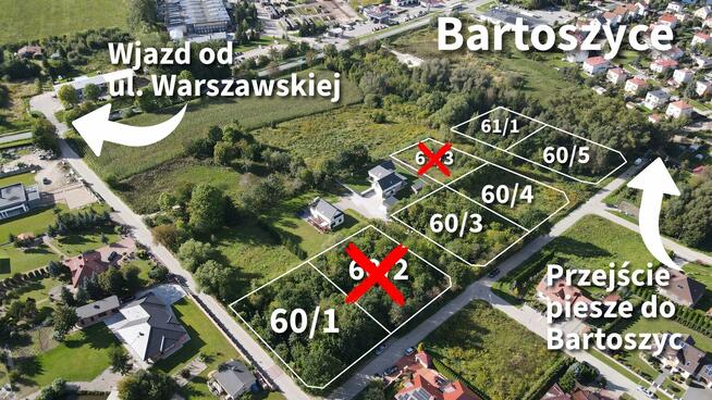 Działki budowlane Wawrzyny / wszystkie media / od 69 zł/m2