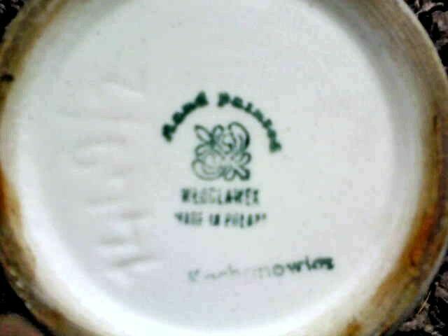 Ceramika fajans Włocławek doniczka