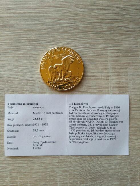 28. 1 złoty dolar amerykański