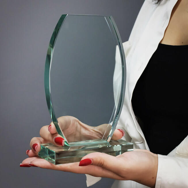 Szklana statuetka na emeryturę Prezent dla Koleżanki Kolegi