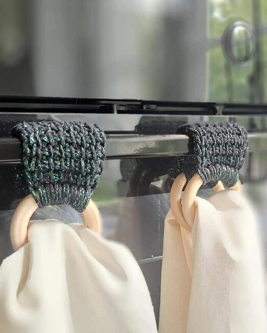 Podstawki i uchwyty na ścierkę dekor handmade