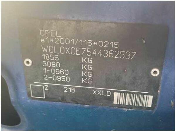 OPEL MERIVA, sprzedaż syndyka