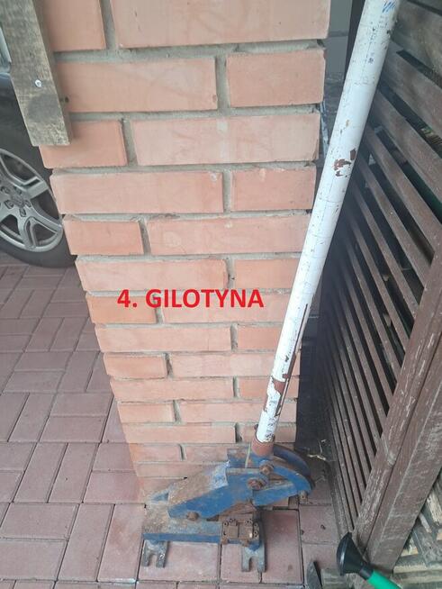 ukośnica, wyrównarka, gilotyna, szlifierka kątowa