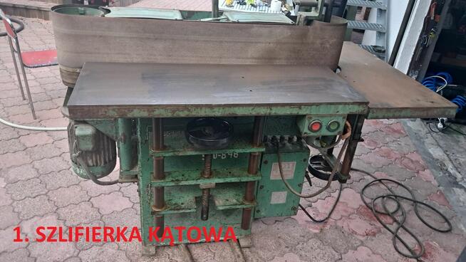 ukośnica, wyrównarka, gilotyna, szlifierka kątowa