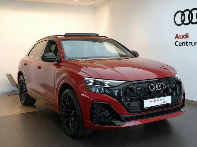 Audi Q8 60TFSIe 490KM Sline B&O MatrixHD Kamery360 ACC HeadUP Masaż Domyk Ośka