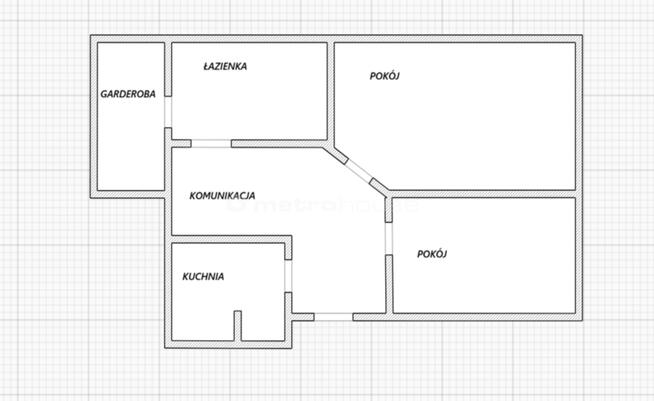 Siedlce, ul. Warszawska 2 pokoje + garderoba