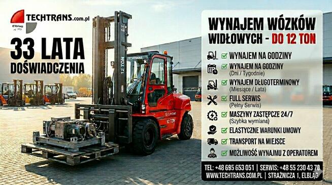Wózek widłowy NOWY 2,5 tony Dostępny przesuw boczny