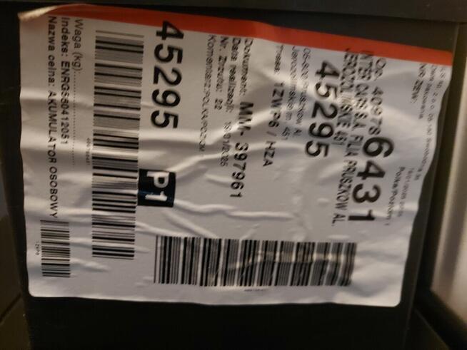 Akumulator ENRG 60Ah 510A 12V (jak nowy / stan bardzo dobry)