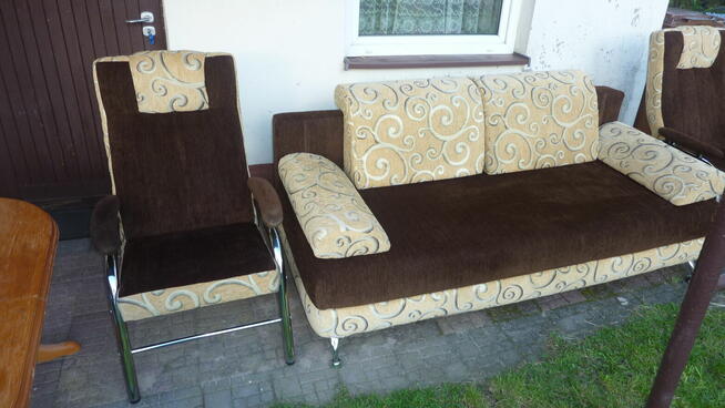 Kanapa, wersalka, sofa rozkładana+dwa fotele.