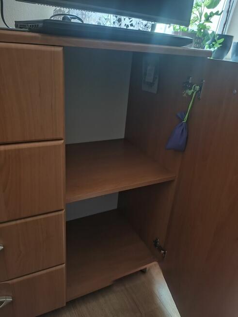Komoda 120 cm szuflady półki