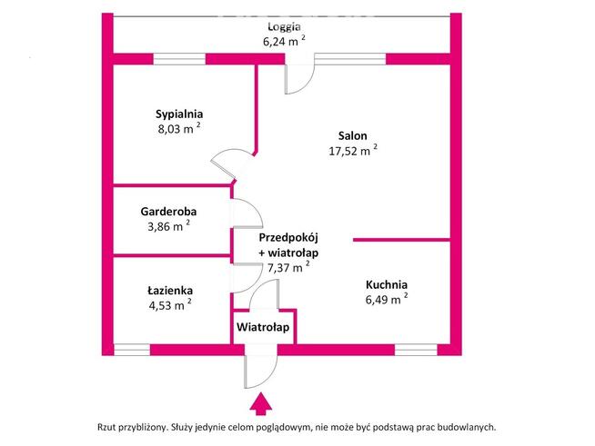 M2 przy pętli Nowodwory - garderoba - loggia